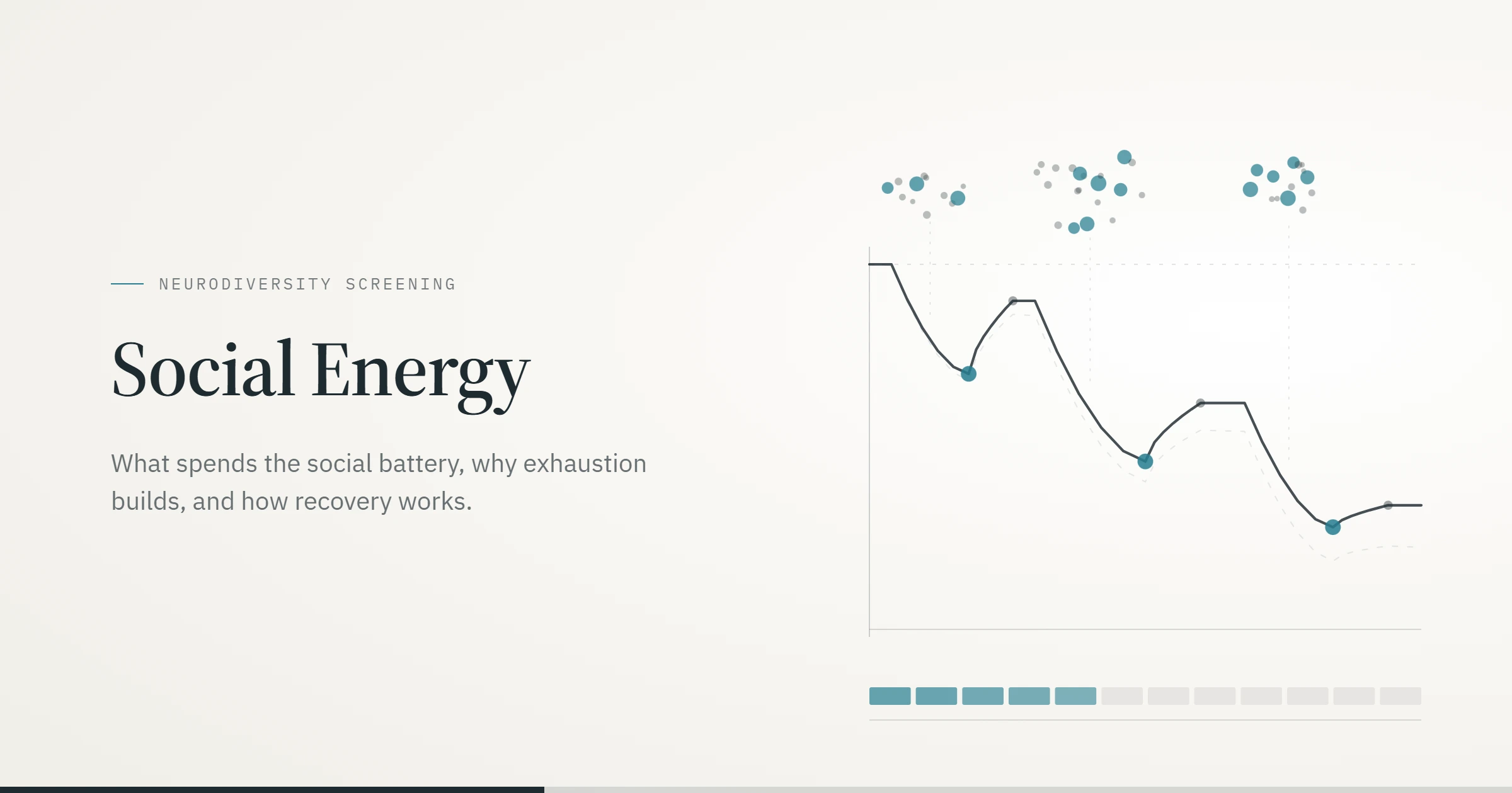 Professional abstract illustration representing social energy, communication, connection and social recovery.