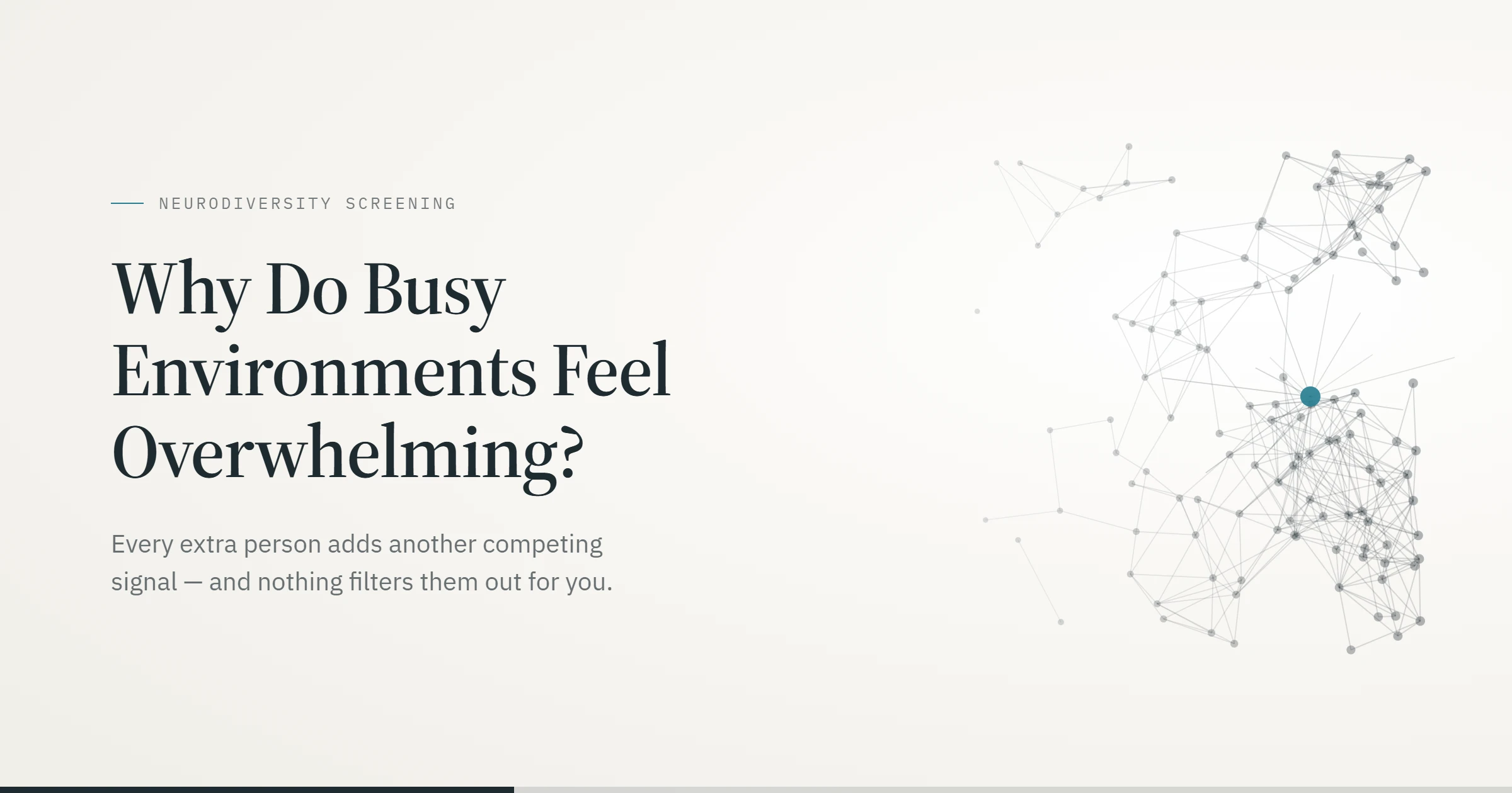 why do busy environments feel overwhelming?